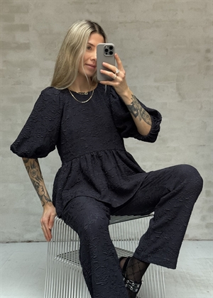 Stretch jacqaurd waistband cropped buks Garden Relief Stine Goya 